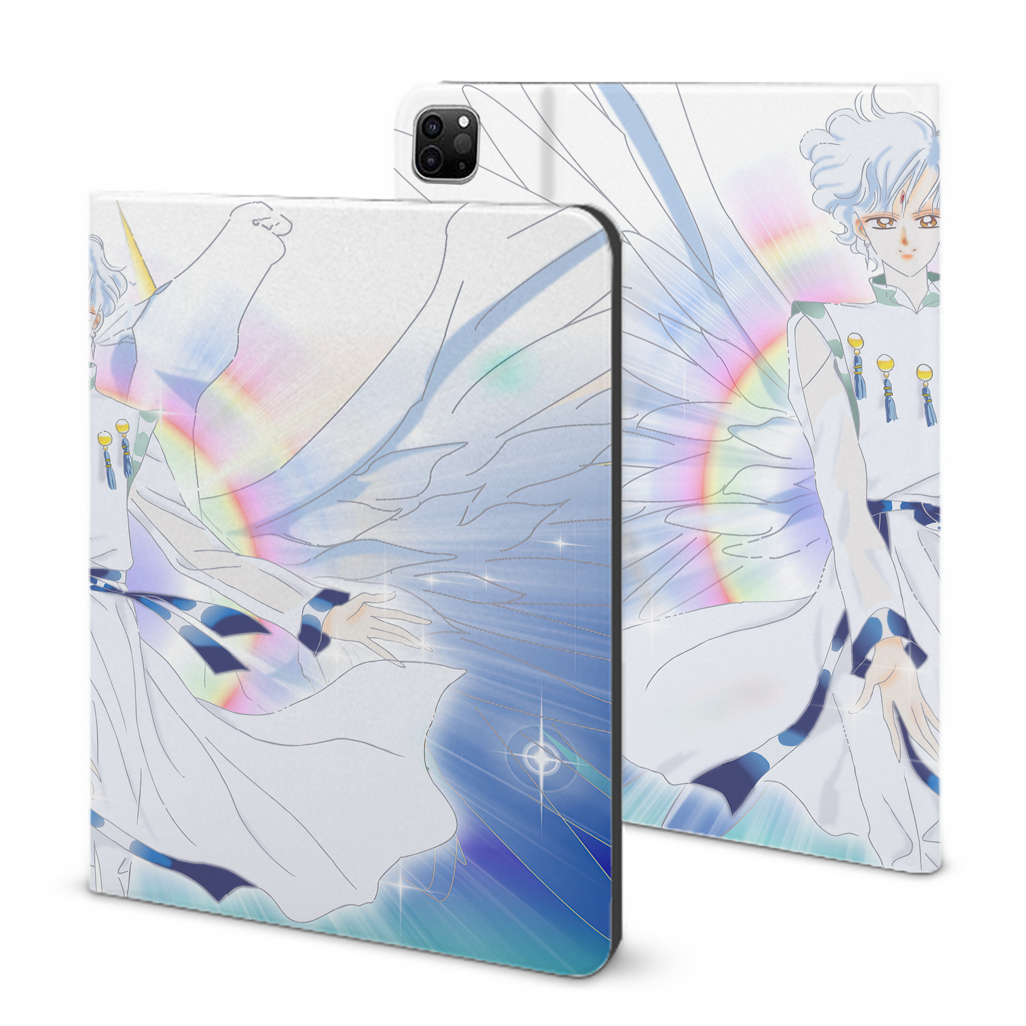 （画像用） 美少女戦士セーラームーン Sailor Moon IPad ケース ブック型 PUレザー TPU 耐衝撃 軽量 薄型 ペン収納なし 全面保護 IPad 各モデル対応
